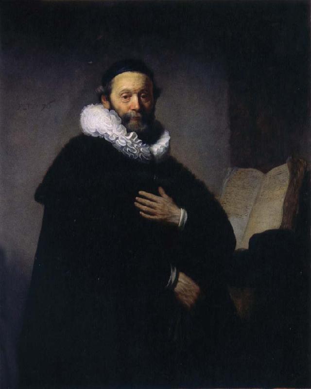 REMBRANDT Harmenszoon van Rijn Portrait of Johannes Wtenbogaert oil painting image